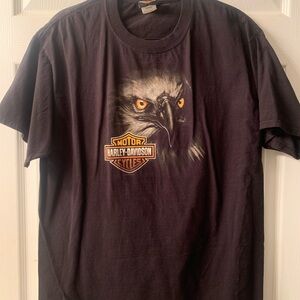 Harley-Davidson Black Tee with Eagle Design